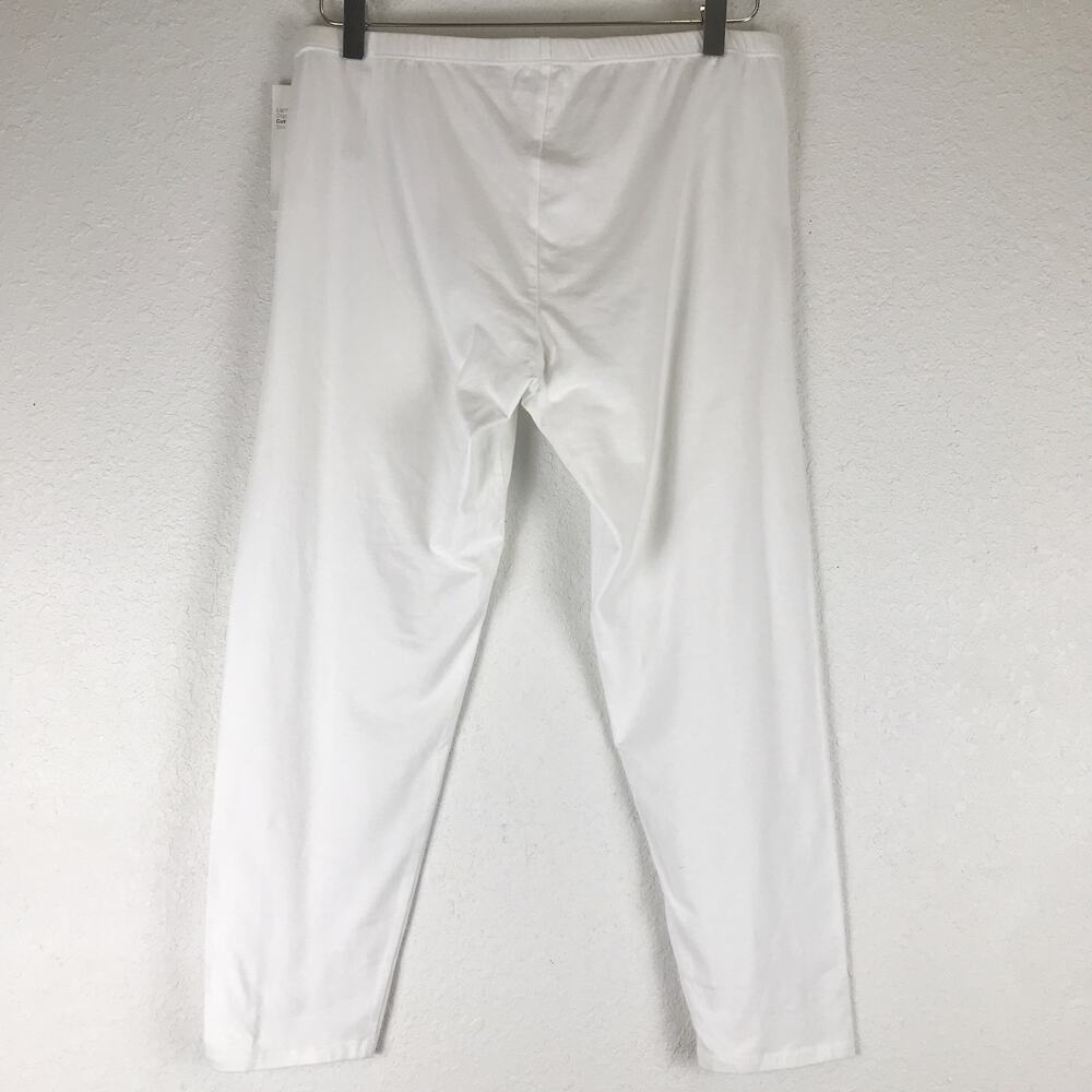 NWT Eileen Fisher Lightweight Cropped Organic Cotton Stretch Jersey Leggings L - Picture 2 of 11